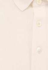 ZEGNA Short-Sleeved Polo T-shirt Cream UF341A9F786_N01