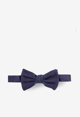 Giorgio Armani Papillon Silk Bow Tie Blue 3600318P998_00036