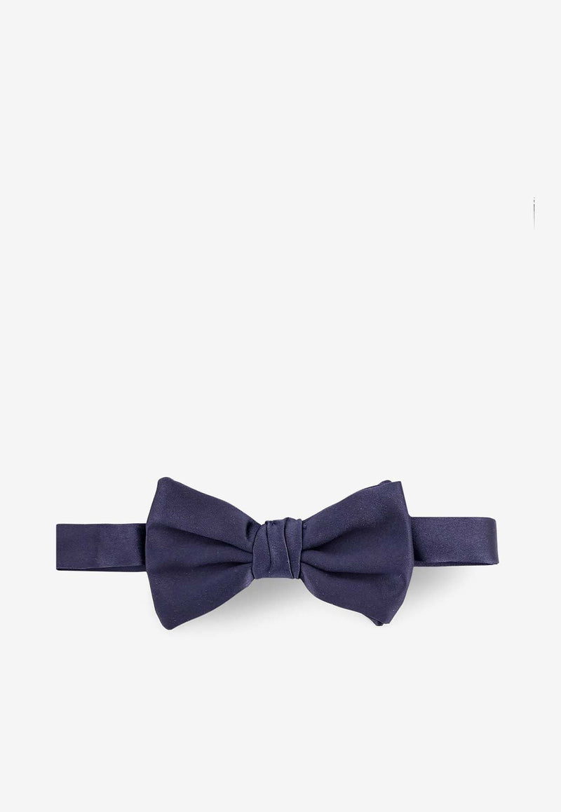 Giorgio Armani Papillon Silk Bow Tie Blue 3600318P998_00036