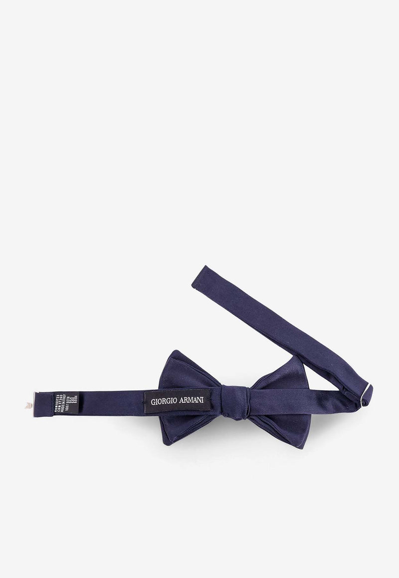 Giorgio Armani Papillon Silk Bow Tie Blue 3600318P998_00036