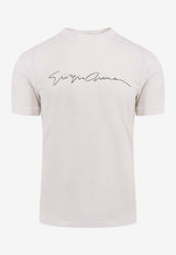 Giorgio Armani Signature Logo T-shirt White 6GST56SJP4Z_U090