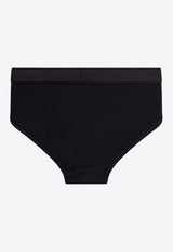 Kiton Ciro Paone Logo Waistband Briefs Black UNWBX15K0701F_02