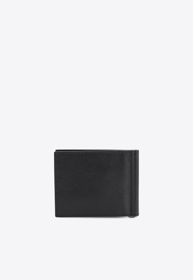 Kiton Ciro Paone Logo Plaque Leather Wallet Black UPEA013N01228_08