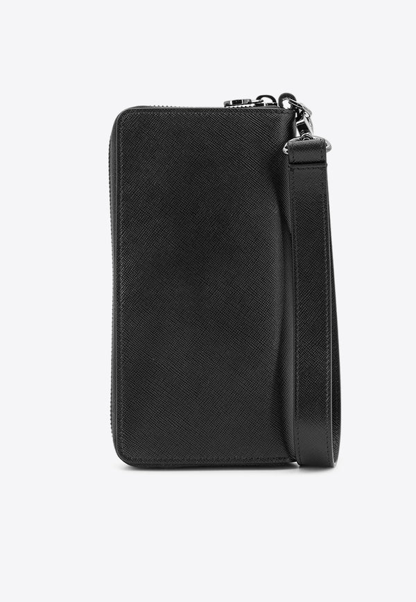 Kiton Ciro Paone Logo Plaque Leather Wallet Black UPEA018N01228_08