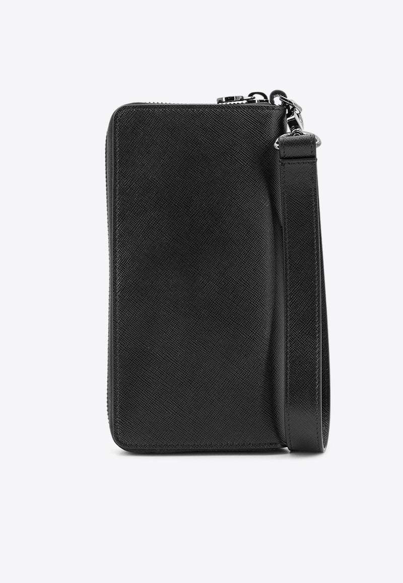 Kiton Ciro Paone Logo Plaque Leather Wallet Black UPEA018N01228_08