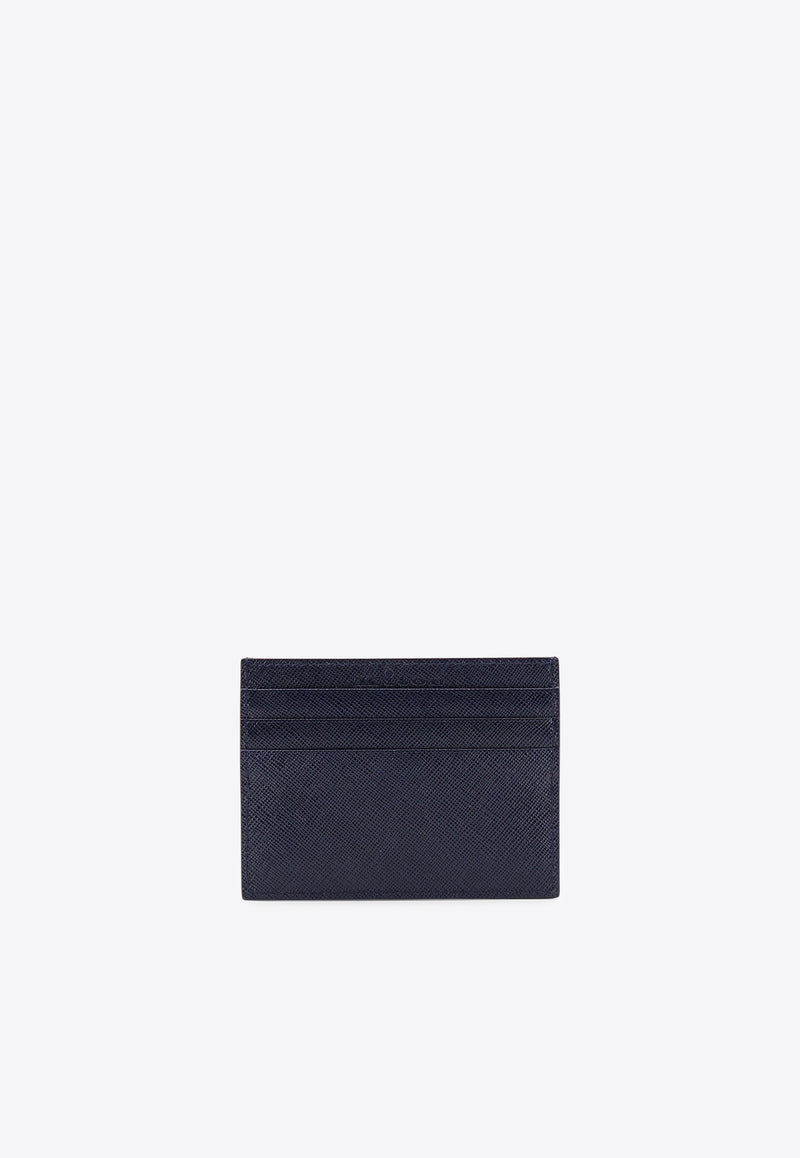 Kiton Ciro Paone Logo Plaque Leather Cardholder Blue UPEA010N01228_02