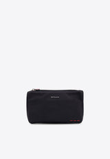 Kiton Ciro Paone Logo Plaque Zip Pouch Black UBA0087N01221_01