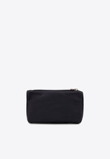 Kiton Ciro Paone Logo Plaque Zip Pouch Black UBA0087N01221_01