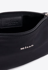 Kiton Ciro Paone Logo Plaque Zip Pouch Black UBA0087N01221_01