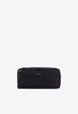 Kiton Ciro Paone Logo Plaque Toiletry Pouch Black UBA0057N01221_01