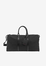 Kiton Ciro Paone Lace-Trimmed Nylon Duffle BagBlack UBA0085N01221_01