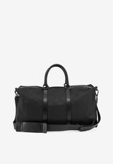 Kiton Ciro Paone Lace-Trimmed Nylon Duffle BagBlack UBA0085N01221_01