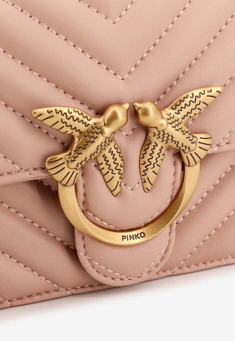 PINKO Mini Love Quilted-Leather Shoulder Bag 100074A0GK_O81Q