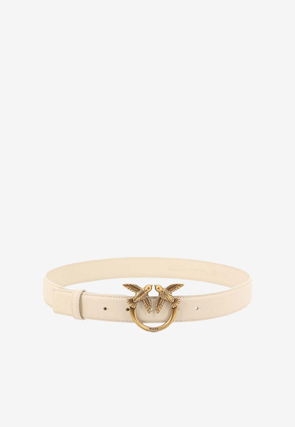 PINKO Love Birds Leather Belt 100125A0F1_Z14Q