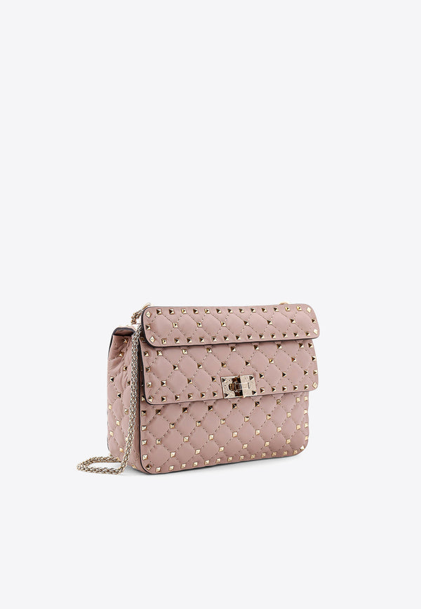 Valentino Rockstud Spike Leather Crossbody Bag Pink 6W2B0122NAP_P45