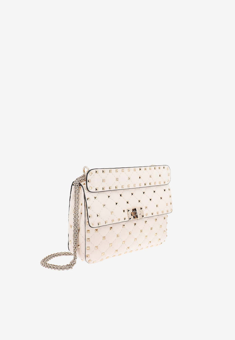 Valentino Medium Rockstud Spike Shoulder Bag Ivory 6W2B0122NAP_I16