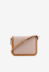 Valentino 9TO5 VLogo Canvas Shoulder BagBeige 6W2B0R15CJP_REK