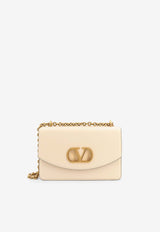 Valentino Vain Calf Leather Shoulder Bag Ivory 6W2B0R16GCB_REN