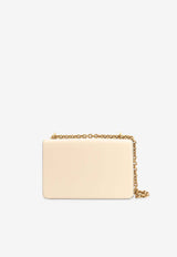 Valentino Vain Calf Leather Shoulder Bag Ivory 6W2B0R16GCB_REN