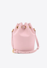 Valentino VLogo Leather Bucket Bag Pink 6W2P0AJ2SNP_16Q