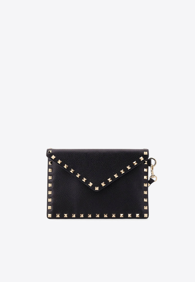 Valentino Rockstud Leather Pouch Black 6W2P0P87VSH_0NO