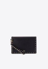 Valentino Rockstud Leather Pouch Black 6W2P0P87VSH_0NO