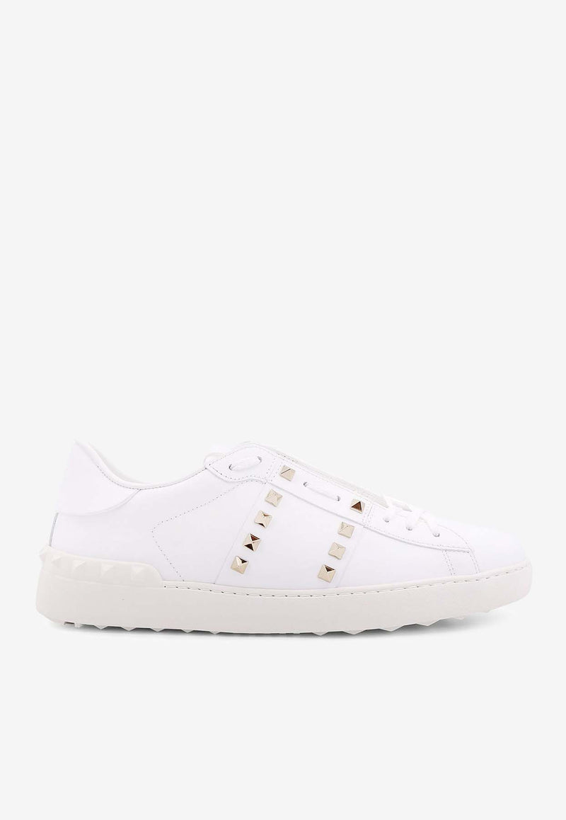 Valentino Rockstud Untitled Leather Sneakers White 6Y2S0931BHS_0BO