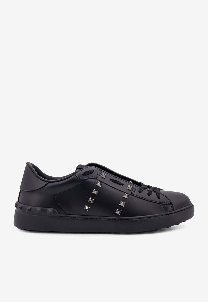 Valentino Rockstud Untitled Leather Sneakers Black 6Y2S0931BXE_0NO