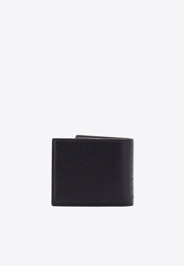 Valentino  Rockstud Leather Wallet Black 6Y2P0V17PDX_0NO