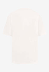 Valentino Chez Logo Print T-shirt White 6B3MG24H95W_A03