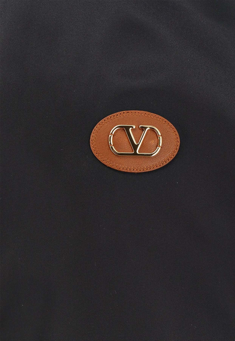 Valentino Logo Patch Bomber JacketBlack 6V3CI1725CM_0NO