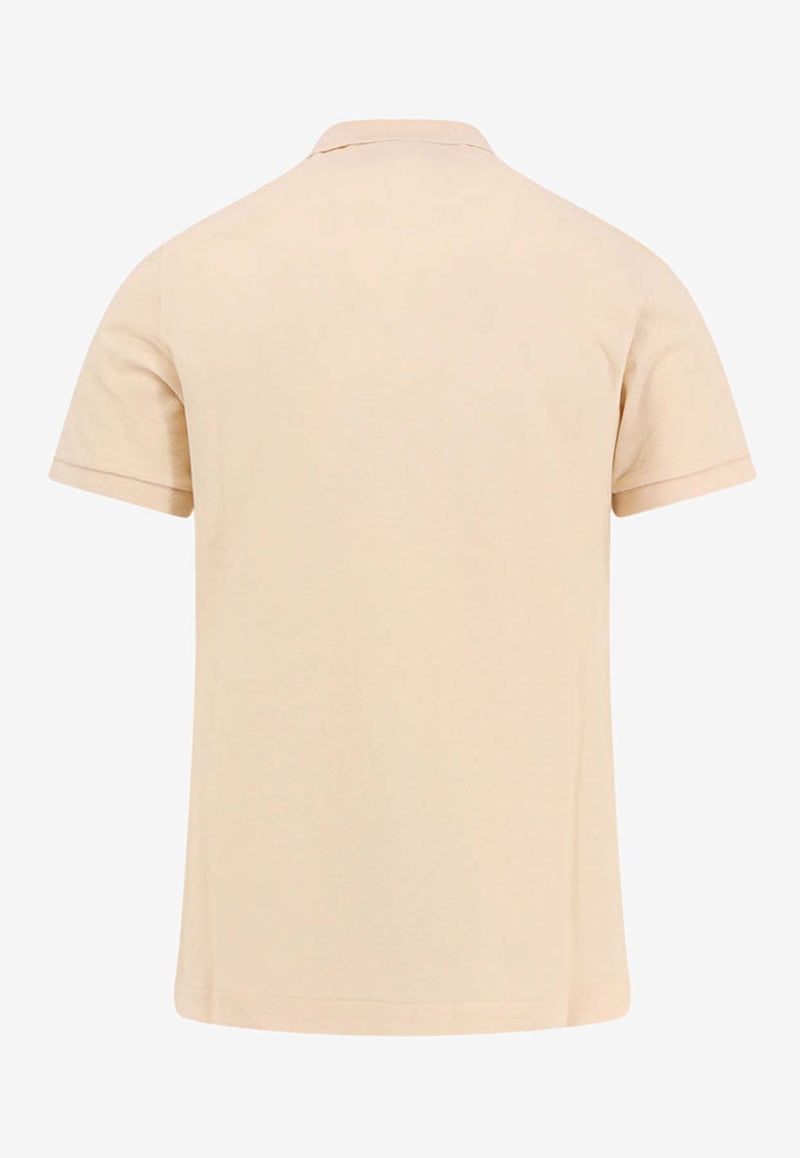 Valentino Embroidered VLogo Polo T-shirt Beige 6V3MH03UAQ7_581