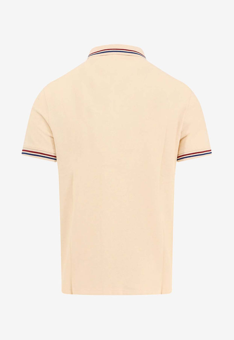 Valentino VLogo Patch Polo T-shirt Beige 6V3MH01KAQJ_581