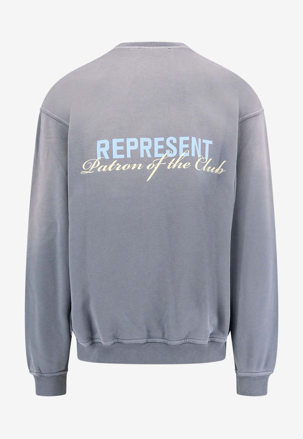 Represent Patron of The Club Logo Sweatshirt Gray MLM4272_046