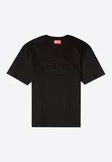 Diesel Oval-D Logo Crewneck T-shirt Black A174020NJBM_9XX