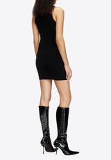 Diesel M-Caddix Ribbed Viscose Mini Dress Black A174490DLAX_9XX