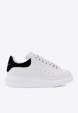 Alexander McQueen Oversized Leather Low-Top Sneakers Black 553770WIEF1_9061