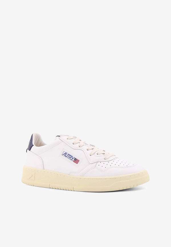 Autry Medalist Logo Leather Sneakers White AULMLL12_SPACE