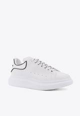 Alexander McQueen Oversized Leather Low-Top Sneakers White 625156WIEEQ_9074