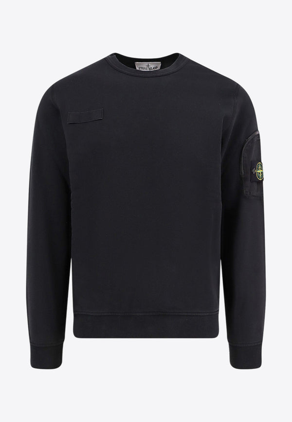 Logo-Patched Crewneck Sweatshirt Stone Island K1S156100003S0123_V0029