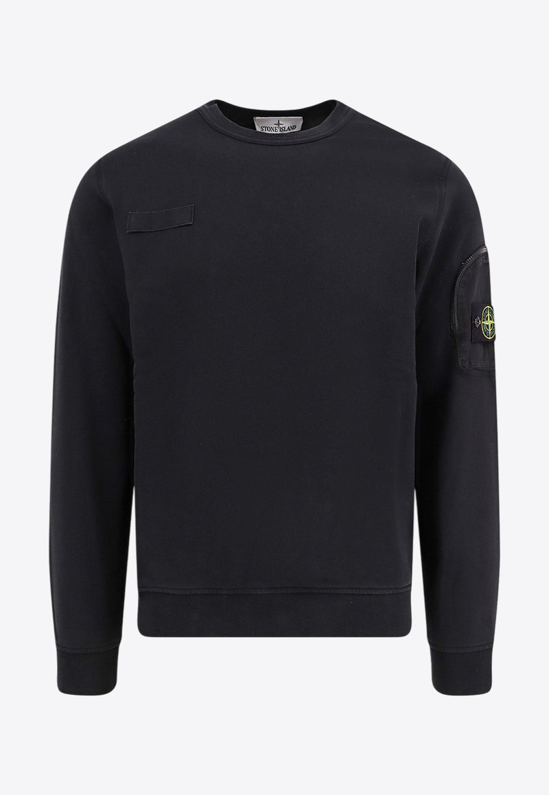 Logo-Patched Crewneck Sweatshirt Stone Island K1S156100003S0123_V0029