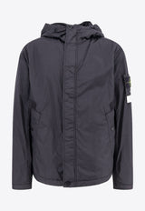 Stone Island Compass Patch Nylon Windbreaker Jacket Black K1S154100092S0A23_V0029