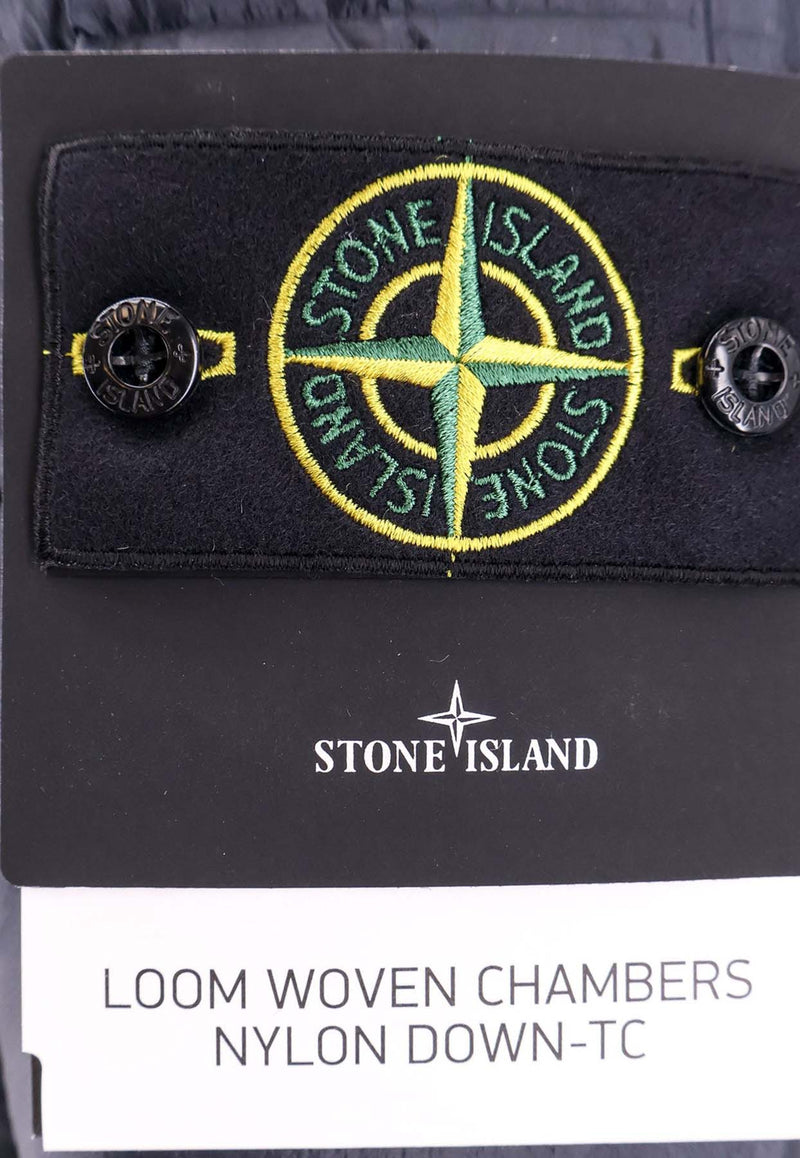 Stone Island Chambers Zipped Down Jacket Blue K1S154100403S0024_V0020