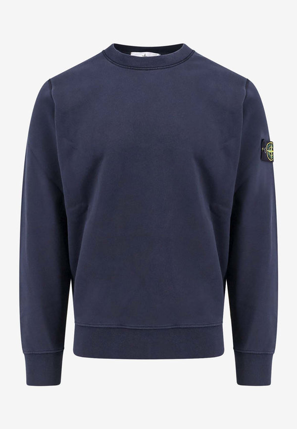 Stone Island Compass Patch Crewneck Sweatshirt Blue K1S156100044S0051_V0020