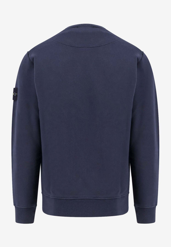 Stone Island Compass Patch Crewneck Sweatshirt Blue K1S156100044S0051_V0020