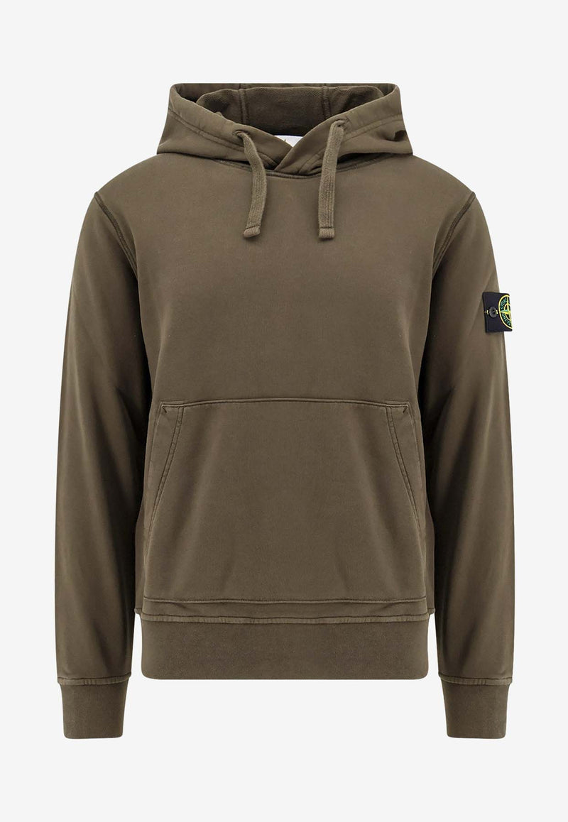 Stone Island Compass Patch Hooded Sweatshirt Green K1S156100045S0051_V0054