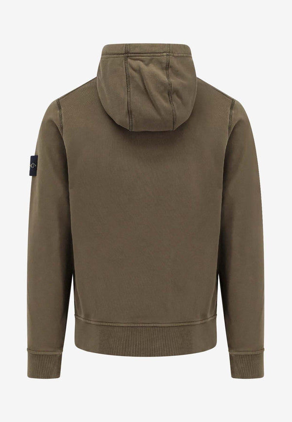 Stone Island Compass Patch Hooded Sweatshirt Green K1S156100045S0051_V0054