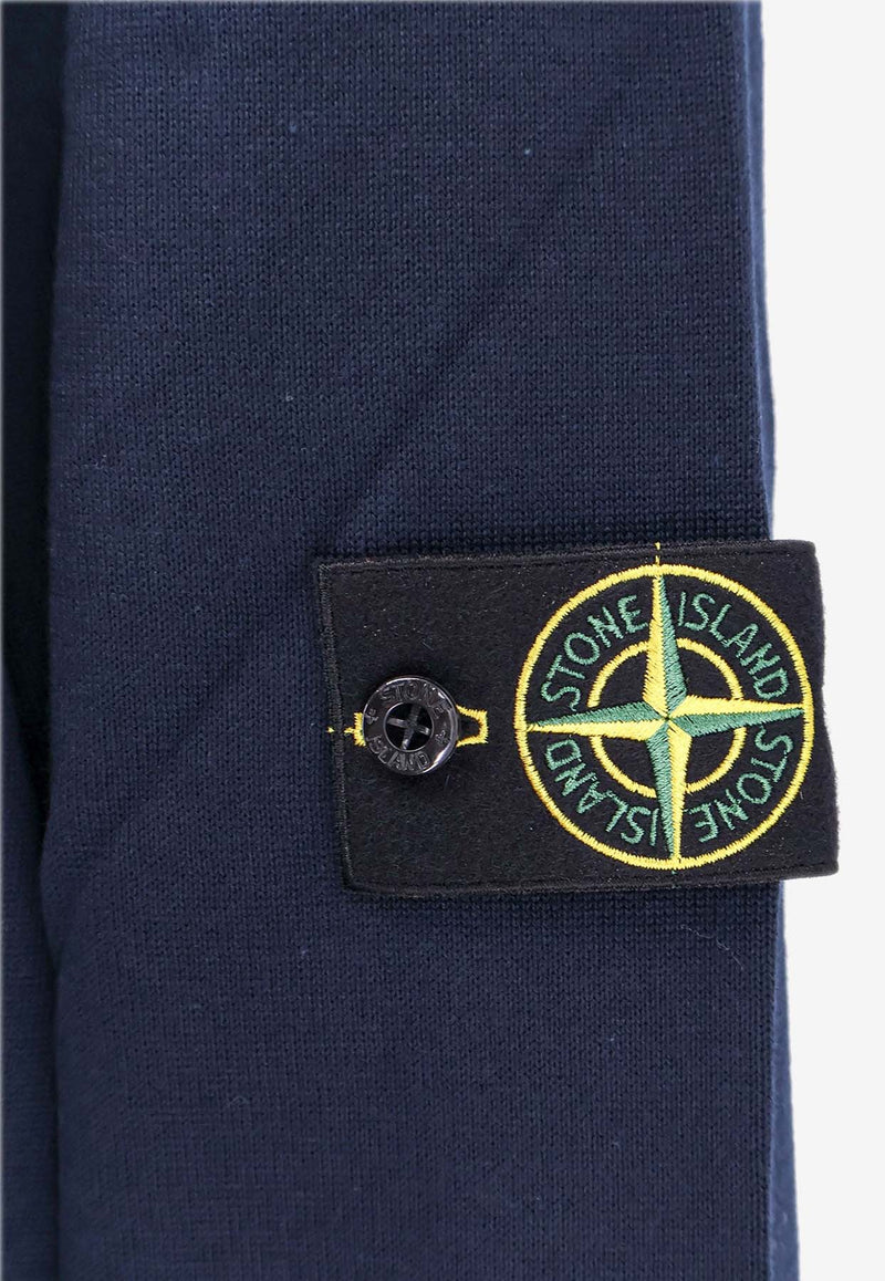 Stone Island Compass Patch Crewneck Sweater Blue K1S155100053S00B2_V0020