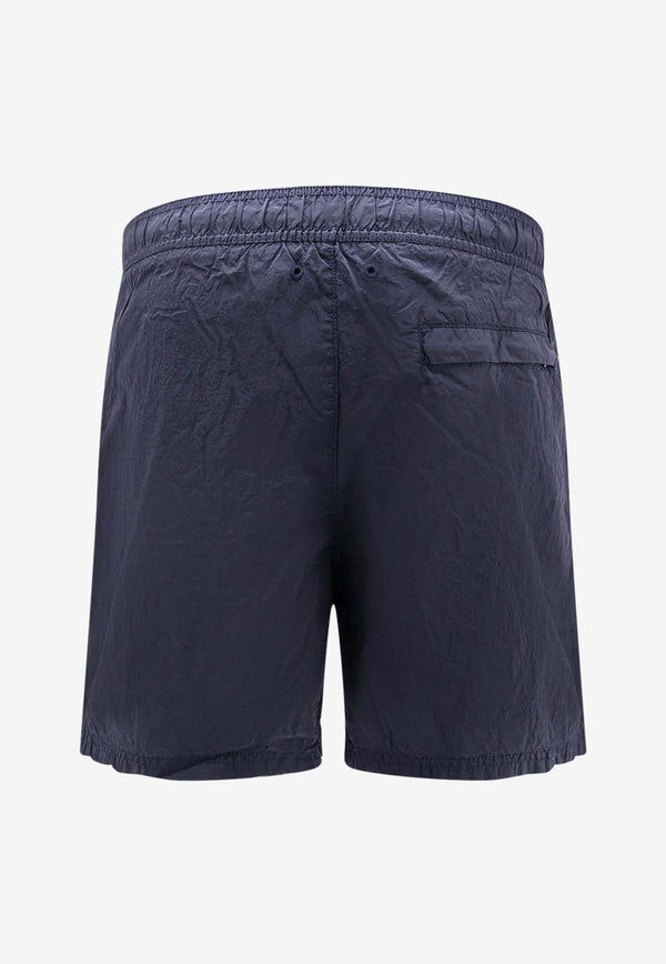 Stone Island Compass Patch Swim Shorts Blue K1S15B100009S0043_V0020