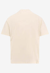 Stone Island Logo Patch Crewneck T-shirt Cream K1S152100034S0115_V0093